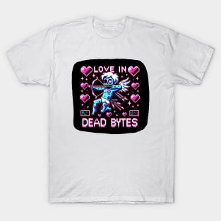 Pixel Love Zombie: 8-Bit Romance and Gaming Art T-Shirt